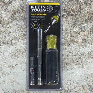 Klein Tools 5-in-1 Nut Driver - Black and Yellow